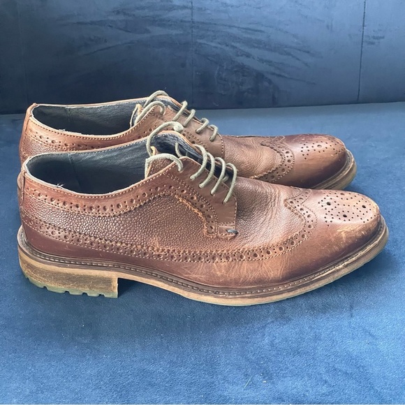 Dune London Shoes Mens 8 EU 41 Bongo Brown Leather Wingtip Brogue Dress Casual main image 10